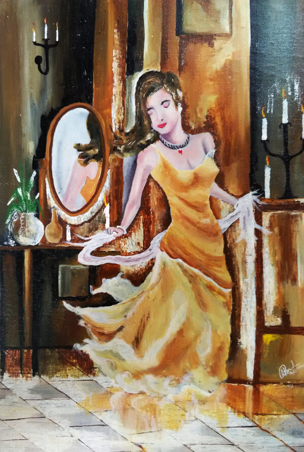 Women at mirror